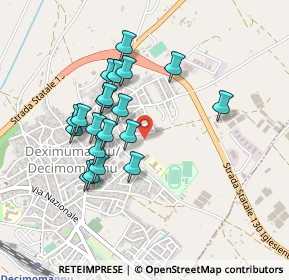 Mappa Via Napoli, 09033 Decimomannu CA, Italia (0.442)