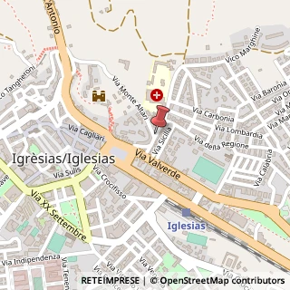 Mappa Via corsica, 09016 Iglesias, Carbonia-Iglesias (Sardegna)