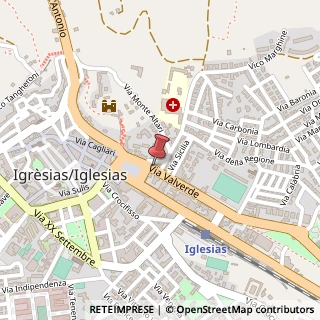 Mappa Via Valverde, 1, 09016 Iglesias, Carbonia-Iglesias (Sardegna)