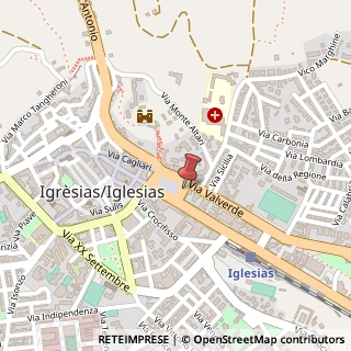 Mappa Piazza Quintino Sella, 25, 09016 Iglesias, Carbonia-Iglesias (Sardegna)