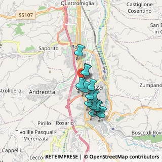 Mappa Via Venerabile Madre Elena Aiello, 87100 Cosenza CS, Italia (1.445)
