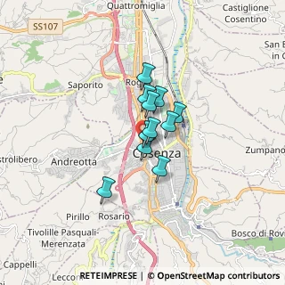 Mappa Via Venerabile Madre Elena Aiello, 87100 Cosenza CS, Italia (1.02455)