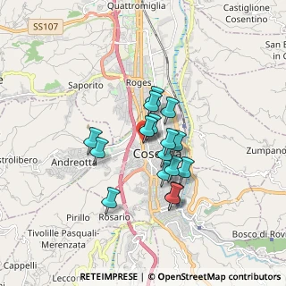 Mappa Via Venerabile Madre Elena Aiello, 87100 Cosenza CS, Italia (1.38063)