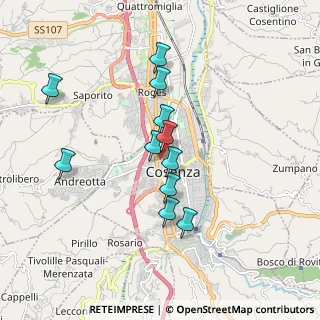 Mappa Via Panebianco, 87100 Cosenza CS, Italia (1.70455)