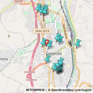 Mappa Via Panebianco, 87100 Cosenza CS, Italia (1.24)