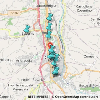 Mappa Via Beato Angelico D'Acri, 87100 Cosenza CS, Italia (1.72769)