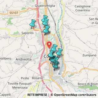 Mappa Via Beato Angelico D'Acri, 87100 Cosenza CS, Italia (1.59467)