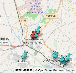 Mappa Via Bologna, 09033 Decimomannu CA, Italia (2.764)