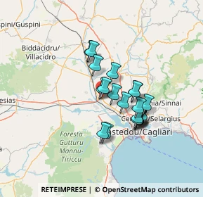 Mappa Via Bologna, 09033 Decimomannu CA, Italia (11.2595)