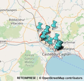 Mappa Via Bologna, 09033 Decimomannu CA, Italia (9.727)