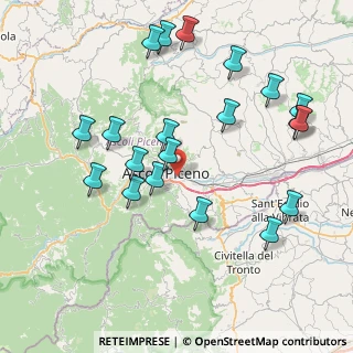 Mappa Via Gradara, 63100 Ascoli Piceno AP, Italia (8.948)