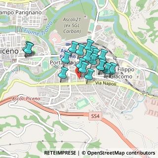 Mappa Via Gradara, 63100 Ascoli Piceno AP, Italia (0.347)