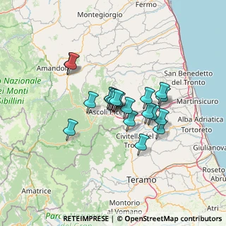 Mappa Via Gradara, 63100 Ascoli Piceno AP, Italia (9.5405)