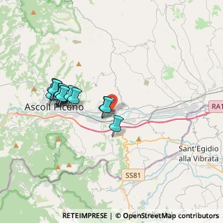 Mappa Via dei Gelsomini, 63100 Ascoli Piceno AP, Italia (3.69643)