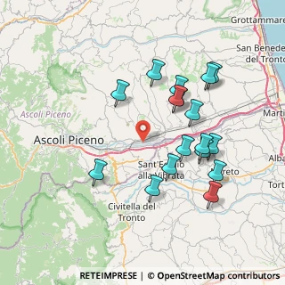 Mappa Via della Grandine, 63100 Ascoli Piceno AP, Italia (7.62294)