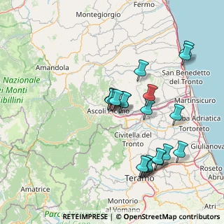Mappa Via Pausola, 63100 Ascoli Piceno AP, Italia (15.3545)