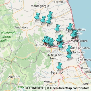 Mappa Via Pausola, 63100 Ascoli Piceno AP, Italia (14.146)
