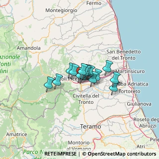 Mappa Ciclopedonale, 63100 Ascoli Piceno AP, Italia (6.97333)