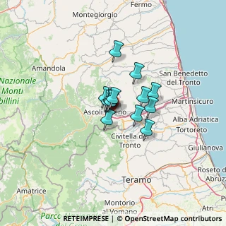 Mappa Via Tevere, 63100 Ascoli Piceno AP, Italia (7.115)