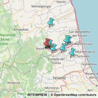 Mappa Via Tevere, 63100 Ascoli Piceno AP, Italia (7.57909)