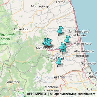 Mappa Via Tevere, 63100 Ascoli Piceno AP, Italia (7.53909)
