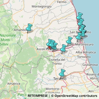 Mappa Via Tevere, 63100 Ascoli Piceno AP, Italia (17.948)