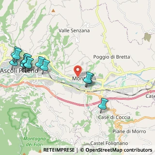 Mappa Pedonale Ovest Monticelli, 63100 Ascoli Piceno AP, Italia (2.74714)