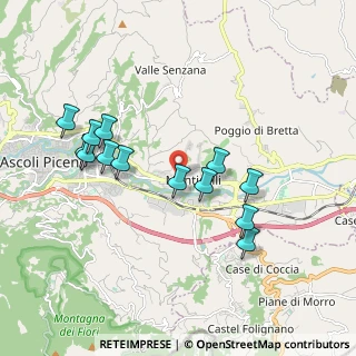 Mappa Pedonale Ovest Monticelli, 63100 Ascoli Piceno AP, Italia (1.91077)