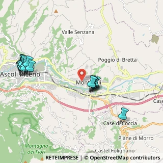 Mappa Pedonale Ovest Monticelli, 63100 Ascoli Piceno AP, Italia (2.65053)