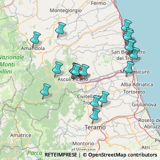 Mappa Pedonale Ovest Monticelli, 63100 Ascoli Piceno AP, Italia (17.305)
