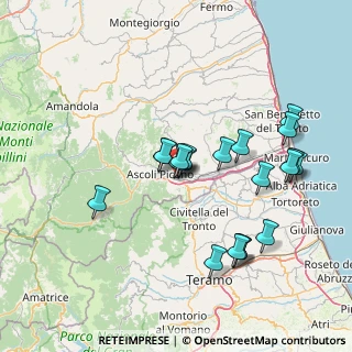 Mappa Pedonale Ovest Monticelli, 63100 Ascoli Piceno AP, Italia (14.698)