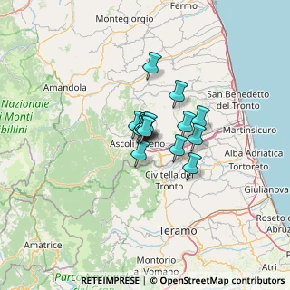 Mappa Via Elba, 63100 Ascoli Piceno AP, Italia (7.09071)