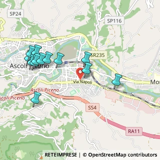 Mappa Via Osimo, 63100 Ascoli Piceno AP, Italia (1.12231)