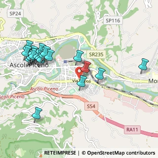 Mappa Via Osimo, 63100 Ascoli Piceno AP, Italia (1.1955)