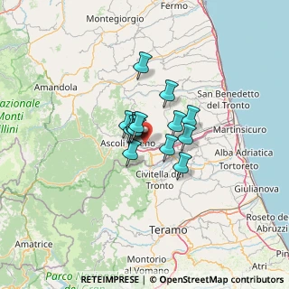 Mappa Viale della Libertà, 63100 Ascoli Piceno AP, Italia (7.275)
