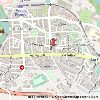Mappa Via Urbino, 14, 63100 Ascoli Piceno, Ascoli Piceno (Marche)