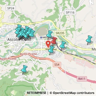 Mappa Via Napoli, 63100 Ascoli Piceno AP, Italia (1.151)