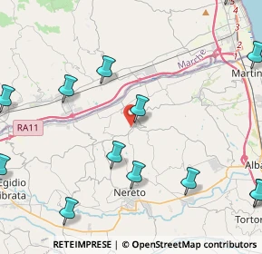 Mappa Via Guglielmo Marconi, 64010 Controguerra TE, Italia (7.09895)