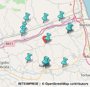 Mappa Via Guglielmo Marconi, 64010 Controguerra TE, Italia (4.22769)