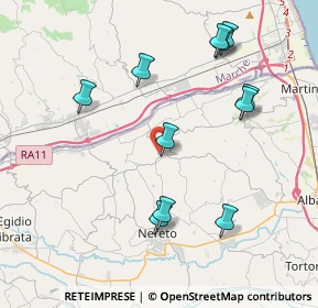 Mappa Via Guglielmo Marconi, 64010 Controguerra TE, Italia (4.34727)