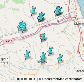 Mappa Via Guglielmo Marconi, 64010 Controguerra TE, Italia (4.29944)