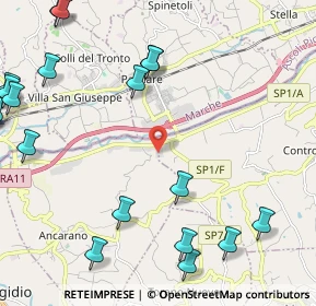 Mappa Contrada Taiano, 64010 Controguerra TE, Italia (3.303)