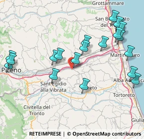 Mappa Contrada Taiano, 64010 Controguerra TE, Italia (9.7685)