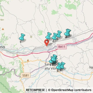 Mappa Via della Palude, 63100 Ascoli Piceno AP, Italia (3.64333)