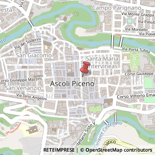 Mappa Corso Giuseppe Mazzini, 191, 63100 Ascoli Piceno, Ascoli Piceno (Marche)