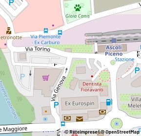 Mappa Piazzale Stazione, 63100 Ascoli Piceno AP, Italia (0.07692)