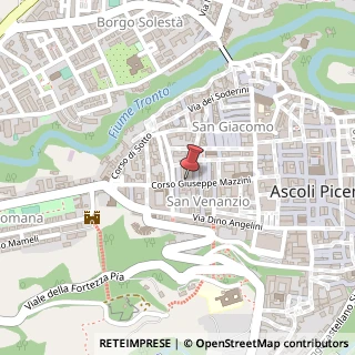 Mappa Corso Giuseppe Mazzini, 54, 63100 Ascoli Piceno, Ascoli Piceno (Marche)