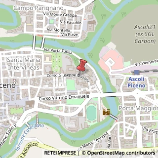 Mappa Corso Giuseppe Mazzini, 254, 63100 Ascoli Piceno, Ascoli Piceno (Marche)
