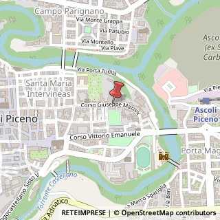 Mappa Corso Giuseppe Mazzini,  238, 63100 Ascoli Piceno, Ascoli Piceno (Marche)
