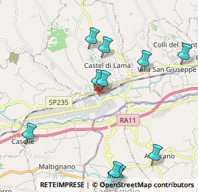 Mappa ZONA INDUSTR. CAMPOLUNGO SNC, 63030 Castel di Lama AP, Italia (2.63667)